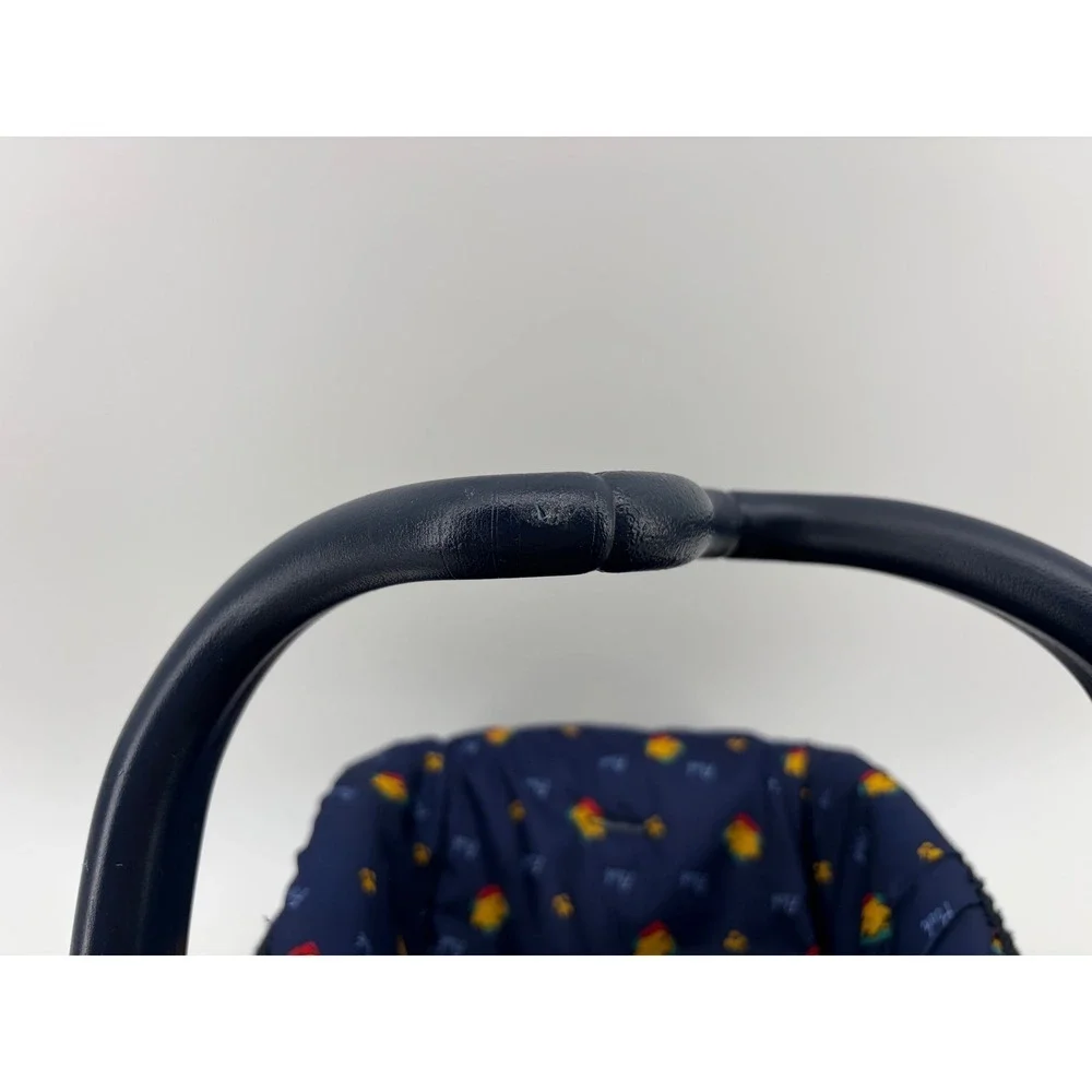Vintage Disney Winnie‎ the Pooh Doll Car Seat Carrier Kids OS Navy Blue Toy